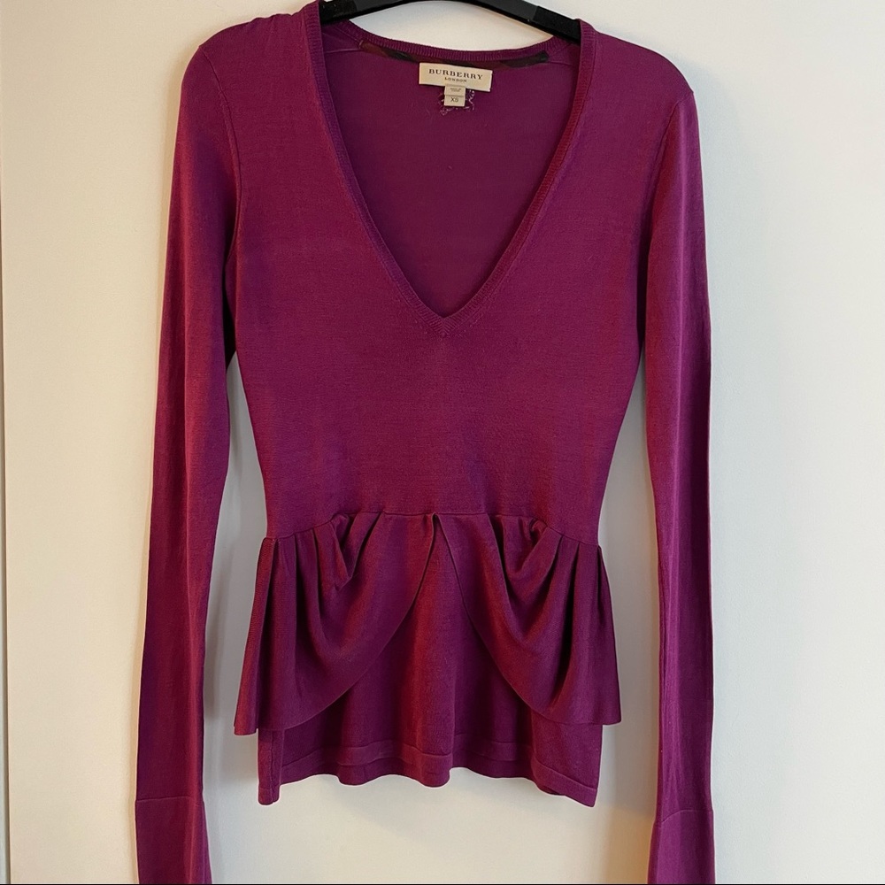 Burberry London Peplum top